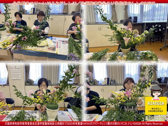 公民館まつり～いけこみアレンジ(3)／KAFAC画像
▼画像クリックで1280x960pxlsに拡大＠北洞院エリ子花前カレン