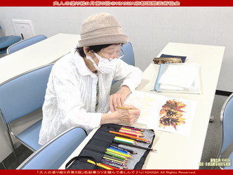 大人の塗り絵(2)＠京都国際芸術協会画像02
▼画像クリックで1280x960pxlsに拡大＠北洞院エリ子花前カレン