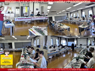 カーネーションアレンジ(2)／家元エリ子の生涯学習市民講座画像01
▼画像クリックで1280x960pxlsに拡大＠北洞院エリ子花前カレン