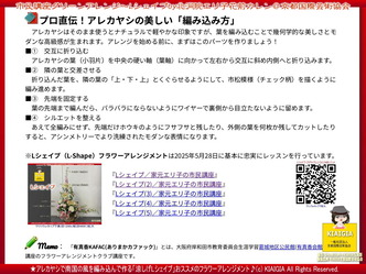 グリーンアレンジ～Lシェイプ(4)／家元エリ子の生涯学習市民講座KAFAC画像01
▼画像クリックで1280x960pxlsに拡大＠北洞院エリ子花前カレン