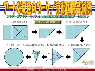 アートな夏色のブーケ(2)／京都国際芸術院画像02
▼画像クリックで640x480pxlsに拡大＠北洞院エリ子花前カレン