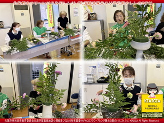 公民館まつり～いけこみアレンジ／KAFAC画像
▼画像クリックで1280x960pxlsに拡大＠北洞院エリ子花前カレン