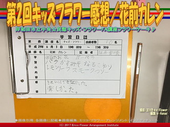 第2回キッズフラワー感想／花前カレン画像02