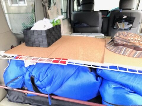 エブリィワゴン車中泊用の寝袋用袋をダイソーでみつけた ゆるゆる登山と車中メシ日記