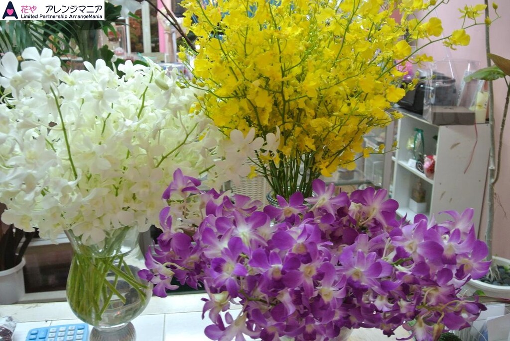 沖縄県のお花屋さんが 沖縄県内にお花を直接配達致します 開店祝いに沖縄の花屋アレンジマニア