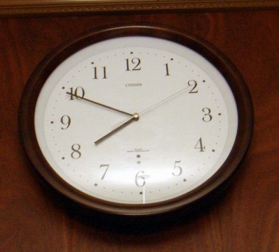 花散歩 電波時計が狂った