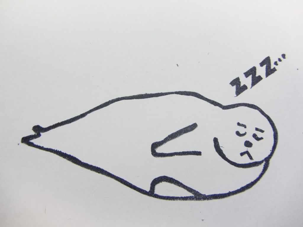 動物zzz消しゴムはんこシリーズ アザラシ編 やきそばかおるの消しゴムはんこ族