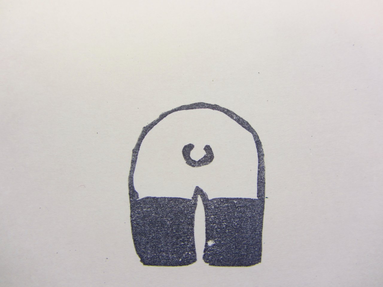 動物のカメラ目線 消しゴムはんこシリーズ ジャイアントパンダ編 やきそばかおるの右脳と左脳をいったりきたり