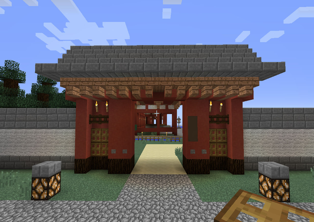 和風 門 マイクラ 1494 マイクラ 建築 和風 門 Joskabegamib2p4