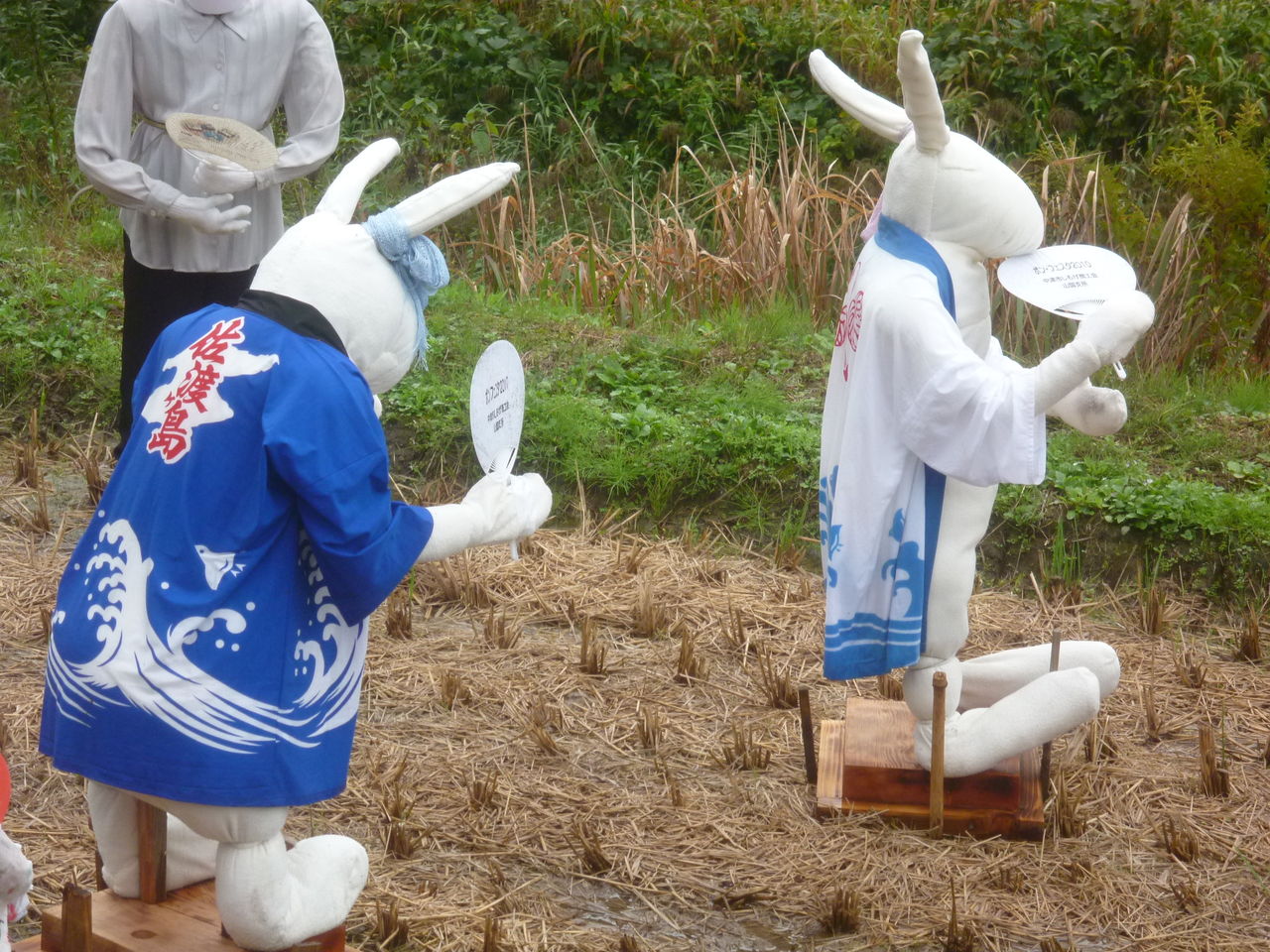 山国かかしワールドに行って来ました たくさんの案山子がお出迎え Flower Rabbit Room