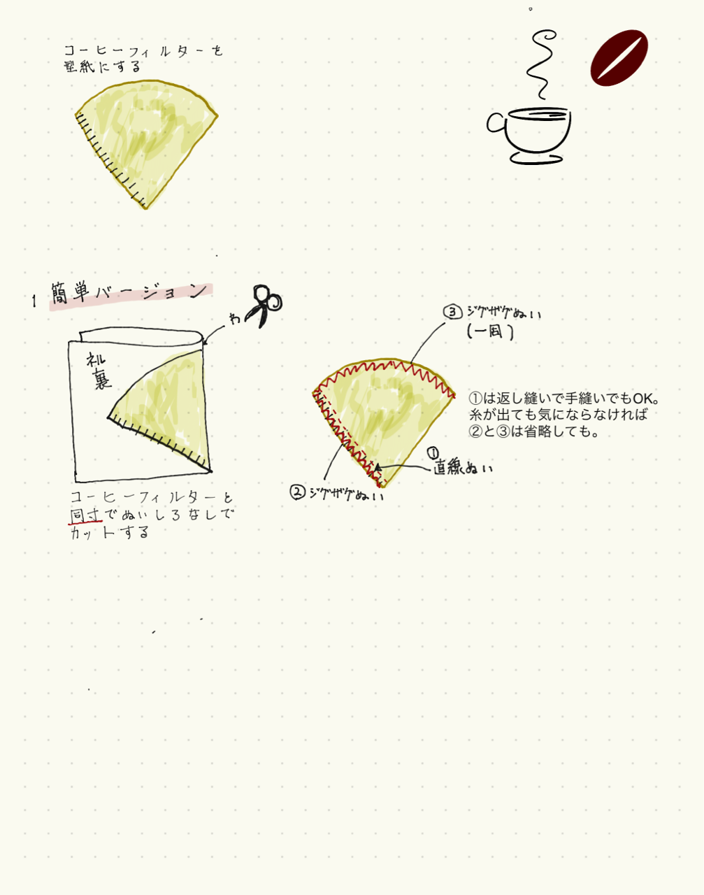 コーヒーのネルフィルター改良版 自作 日々の日記 コーヒーのネルフィルター改良版 自作 日々の日記