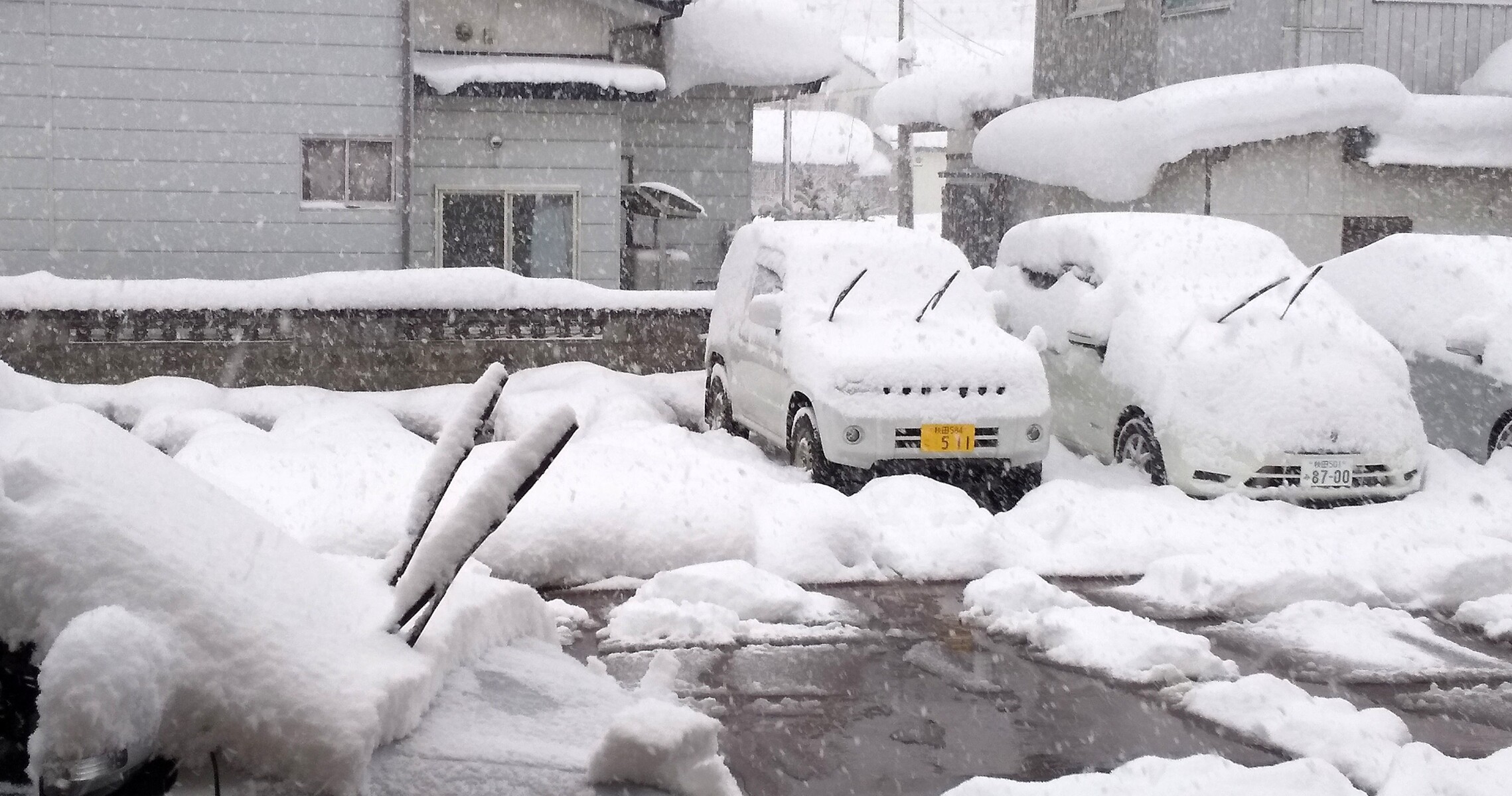 雪は降 る一晩で50センチ サトシ 花輪高校24期3e クラスみんなのブログ