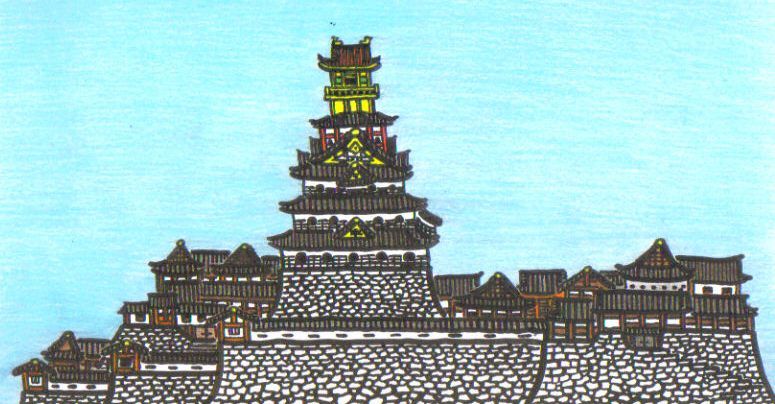 安土城を描く 家紋髙校生