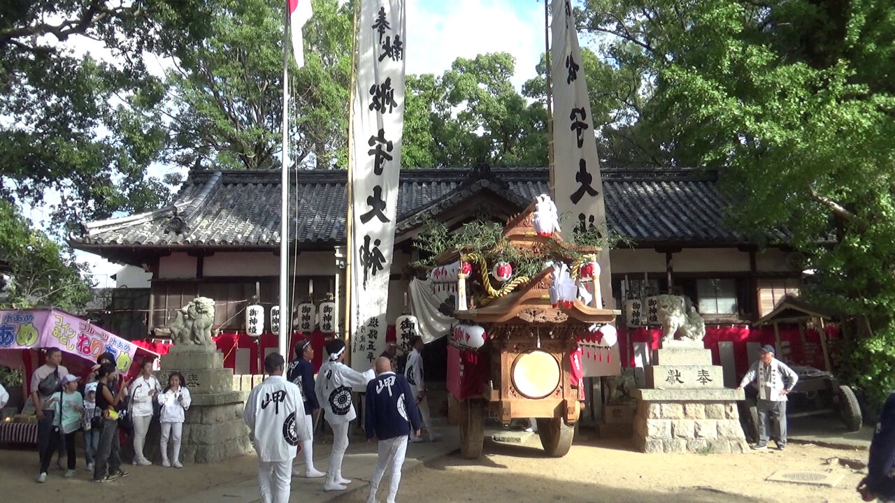 秋祭りを振り返るシリーズ 岬連中やぐら宮入、淡輪連中やぐら宮入 : 泉州気まぐれ日記