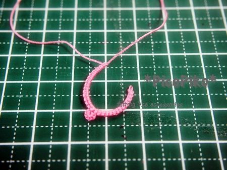 一番シンプル ハートのチャームの作り方 タティングレース タティングレース奮闘日記 Picopiko