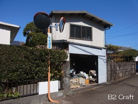 撤去予定車庫と2階離れ