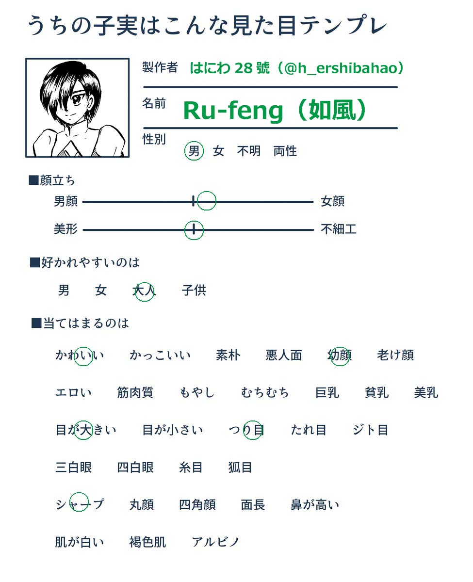 うちの子 イメソン テンプレ