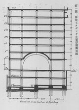 図1-1 阪急ビル横断図