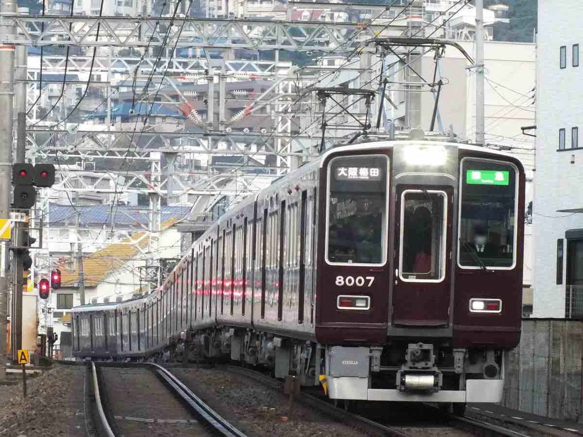 阪急8000系・8300系 車両ナビ】8000系 8007f : 阪急ナビゲーション
