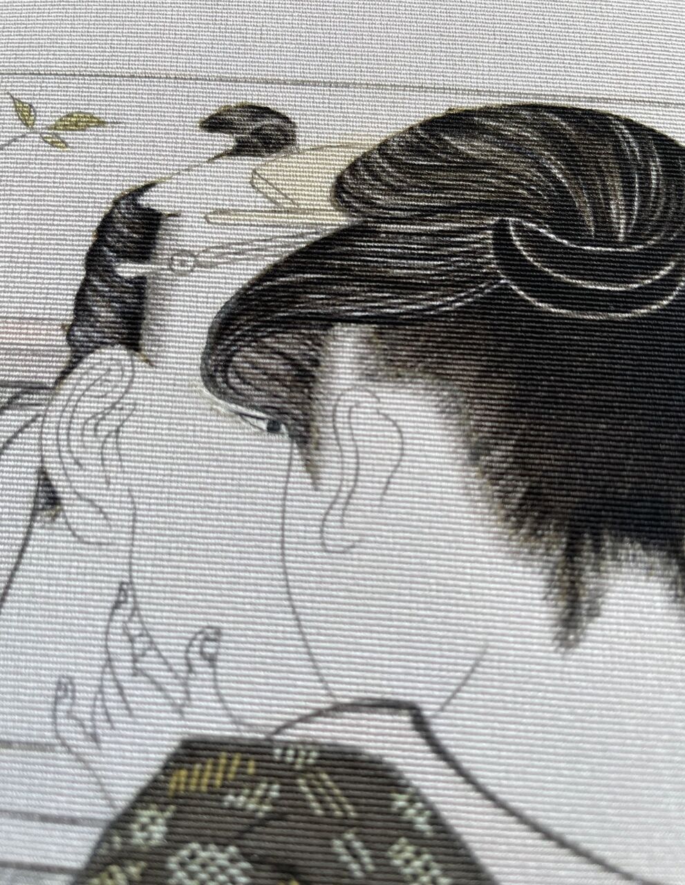 喜多川歌麿の春画を染帯に | 和を着る。楽しむ。はんなり