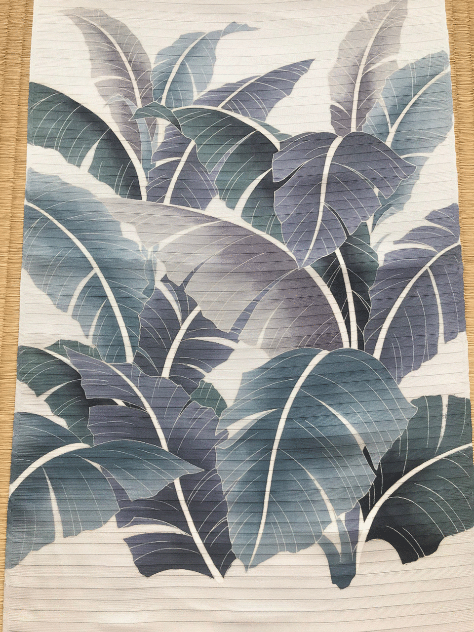 芭蕉の葉を描いた染帯 和を着る 楽しむ はんなりのブログ 芭蕉の葉を描いた染帯 和を着る 楽しむ はんなりのブログ