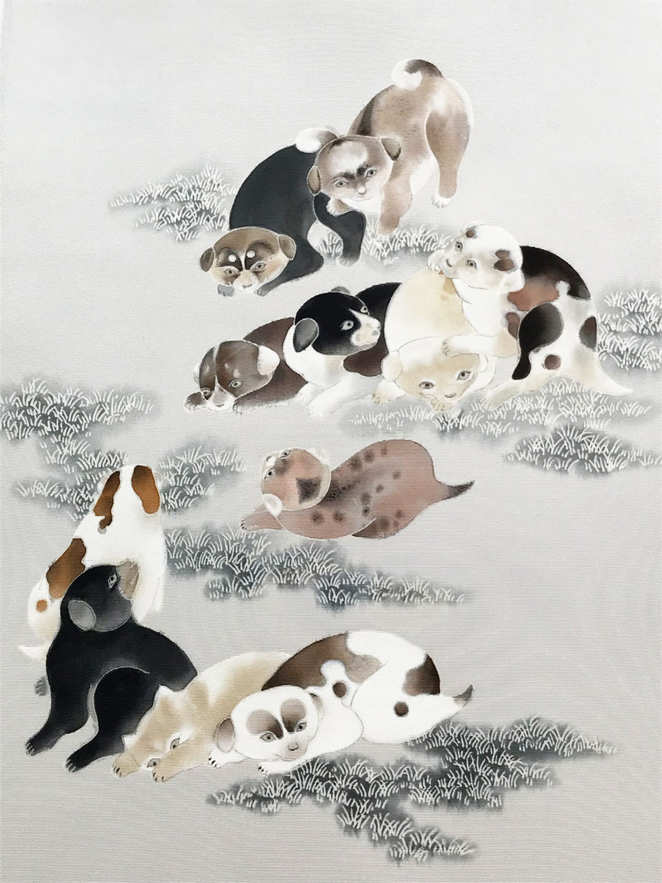 仔犬図 和を着る 楽しむ はんなりのブログ 仔犬図 和を着る 楽しむ はんなりのブログ