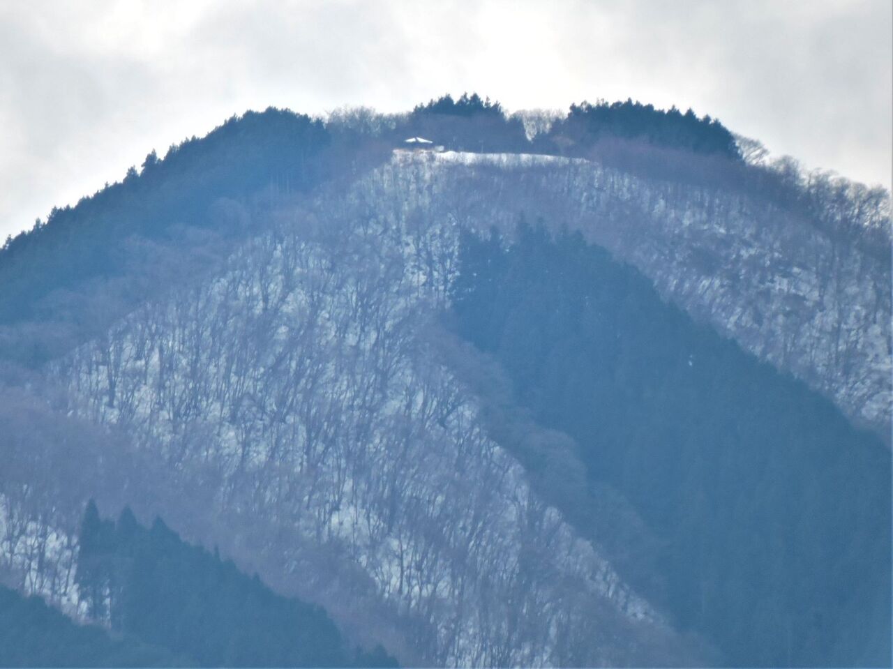 東京都内が雪 はんのう南北アルプス