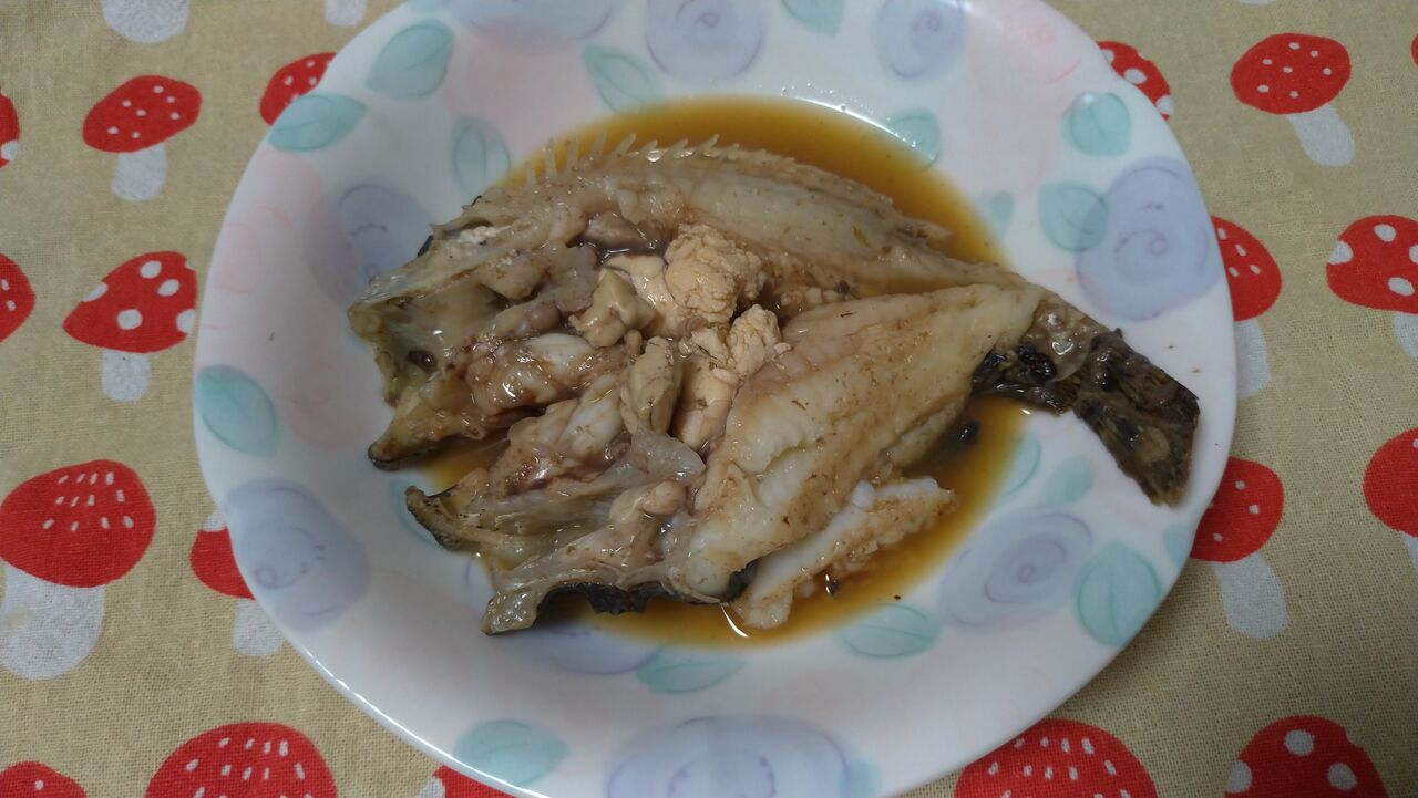 オコゼの煮付け テキトーごはん はのタンへるしごはん