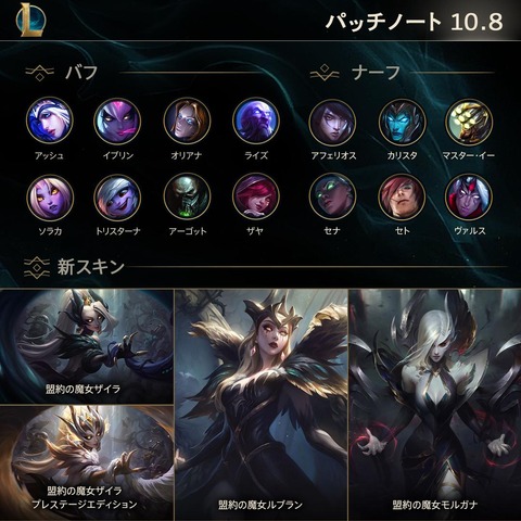 Lol パッチノート10 8公開 Lolまとめ League Of Friends Lol パッチノート10 8公開 Lolまとめ League Of Friends