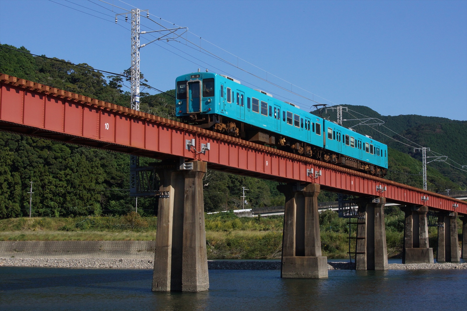 きのくに線・日置川橋梁での撮影記録（2020.10.24・午後の部）105系