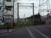 阪和貨物線 我孫子大橋から東へ