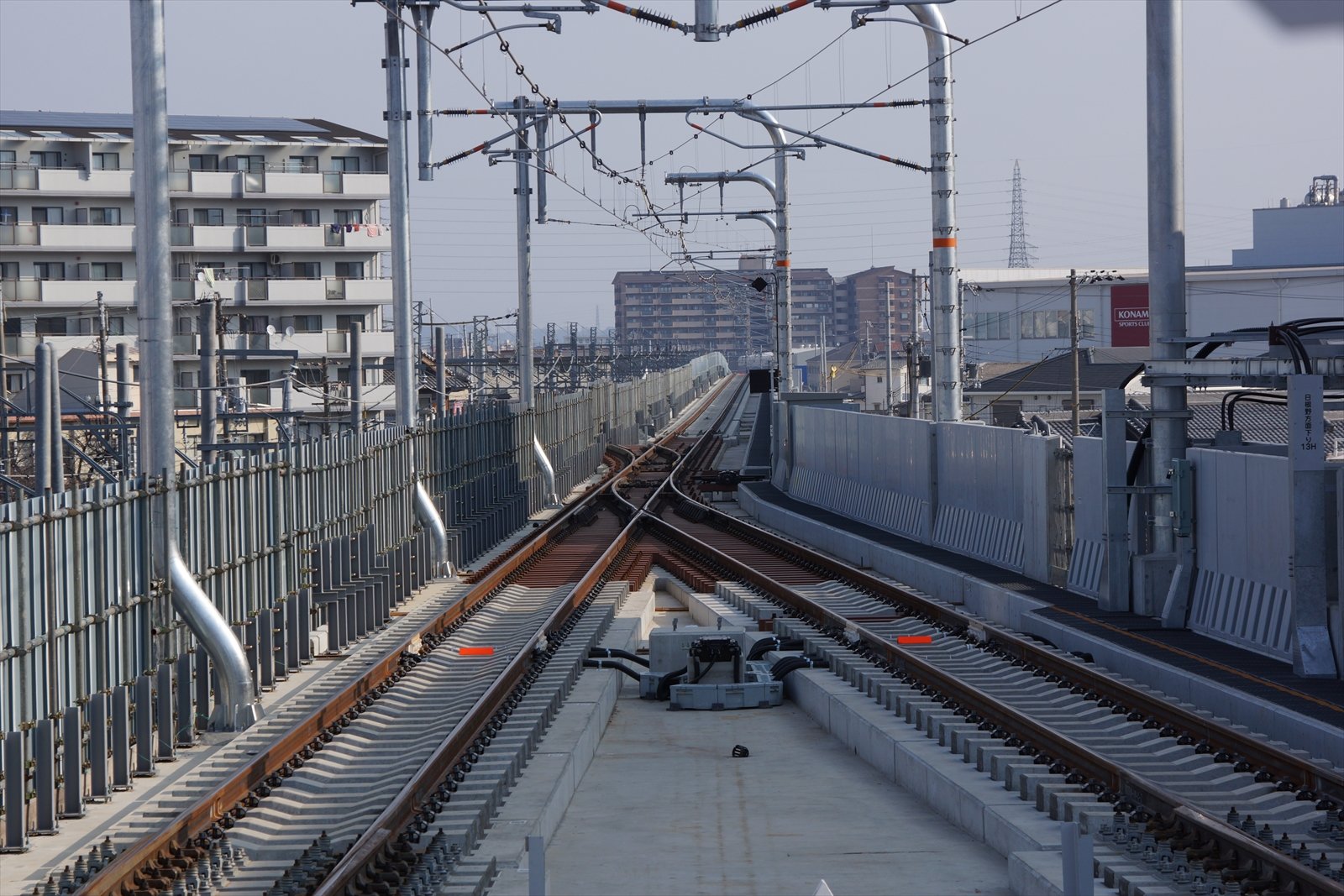 Jr阪和線 東岸和田駅の下り線高架ホームを見に行く 阪和線の沿線から