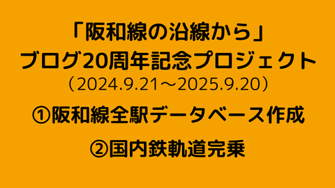 ブログ20周年記念プロジェクト