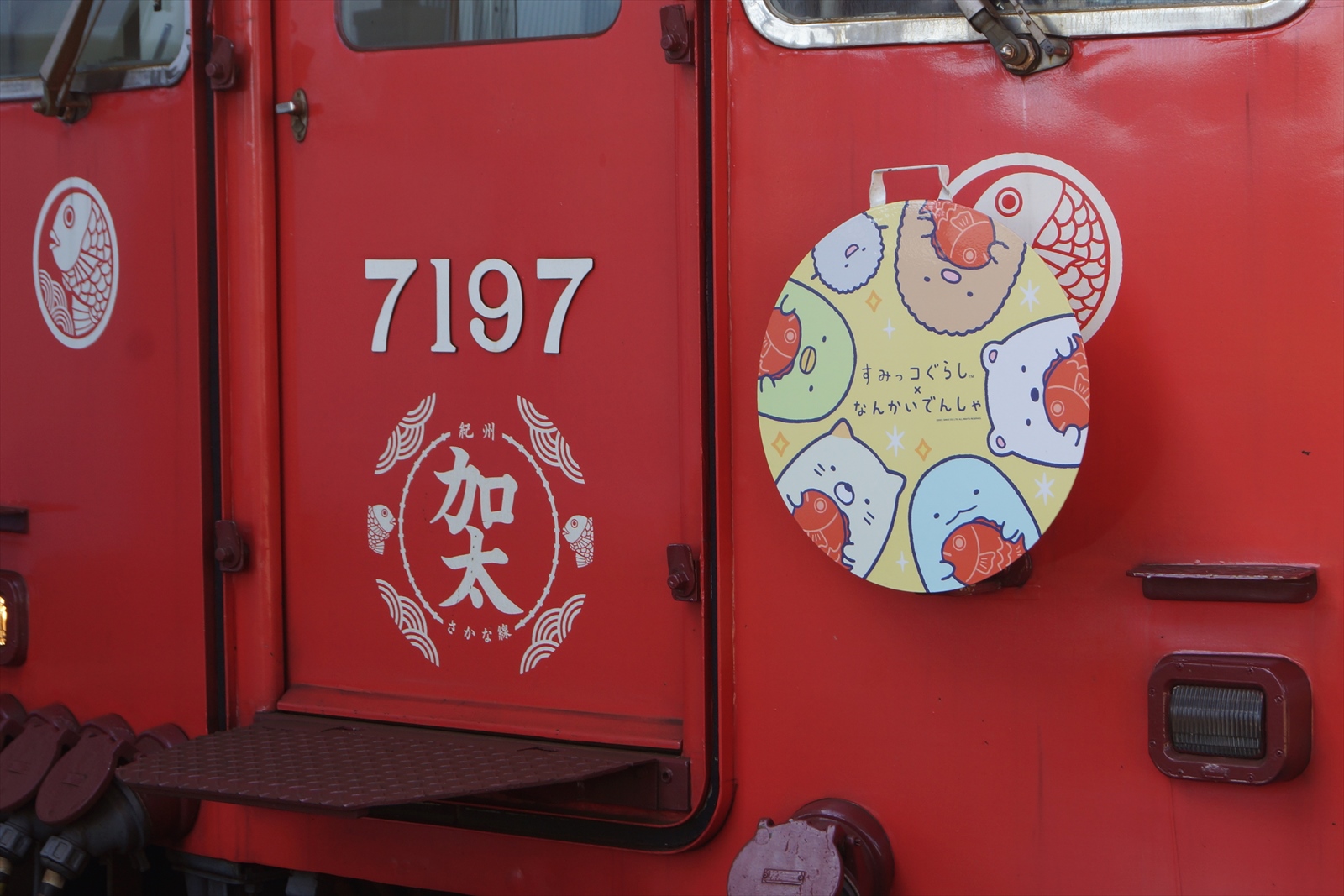 南海電鉄「すみっコぐらし」コラボラッピング「めでたいでんしゃ なな