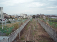 阪和貨物線 行基大橋東側より