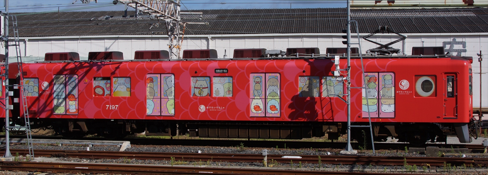 南海電鉄「すみっコぐらし」コラボラッピング「めでたいでんしゃ なな