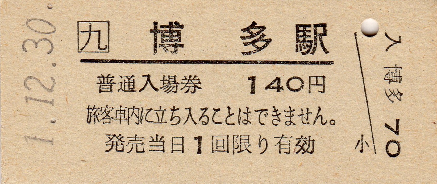 定率割引 往復 過去のきっぷから】JR九州の硬券入場券（各県庁所在地駅 コレクション