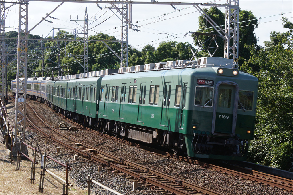 南海7100系 後期更車 旧塗装2両セット（南海7100系旧塗装編成の