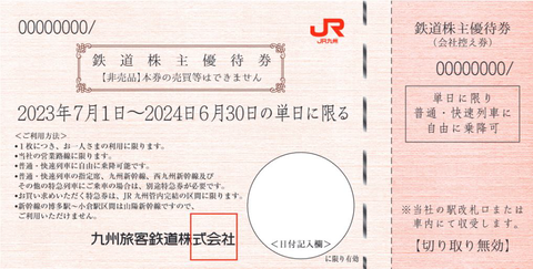 jrkyushu_stockholder_discountticket