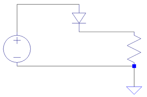 半波整流回路図