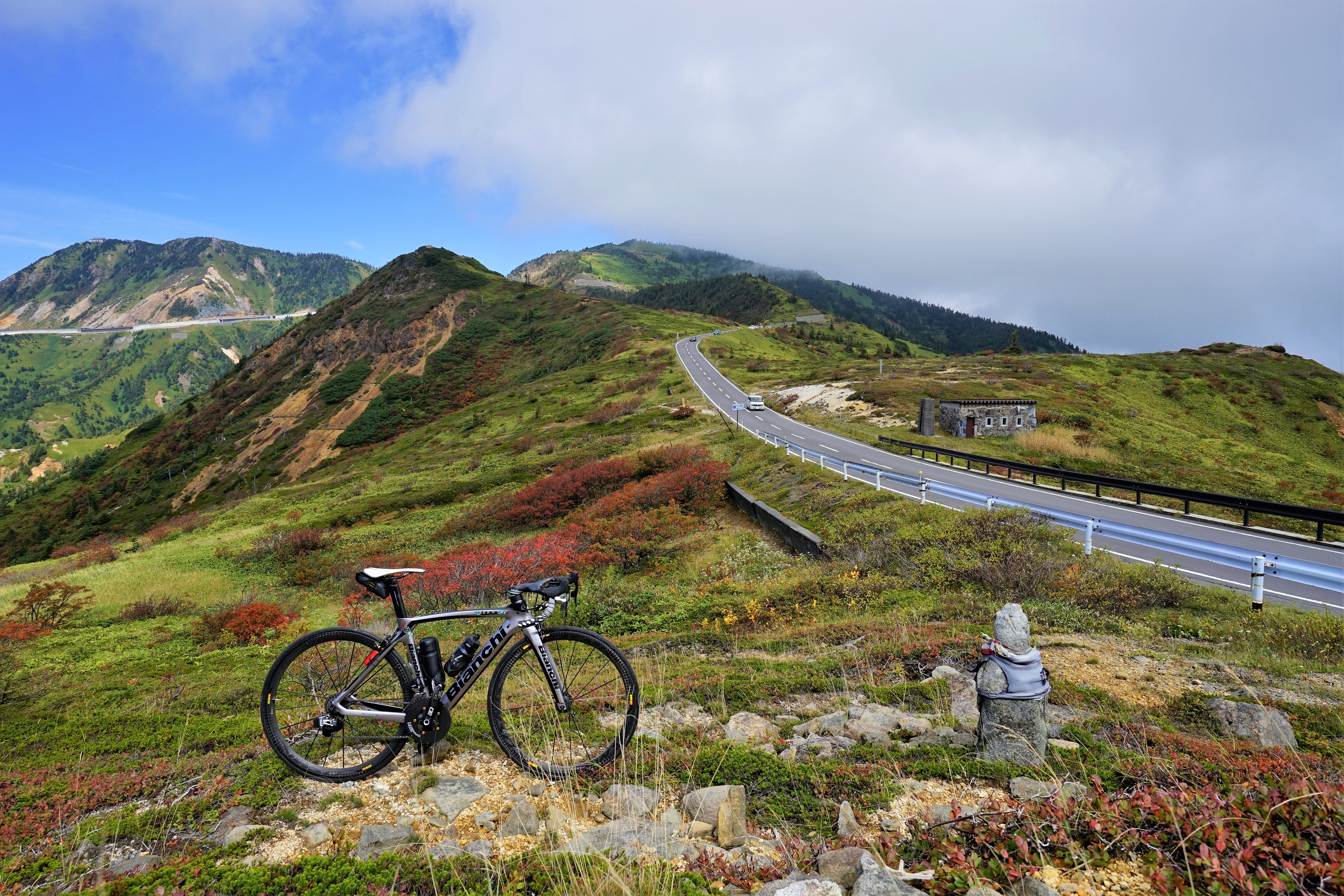 祝☆規制解除！草津ルートで渋峠へ (2018.9.23) : 輪行の奇行士、HAOの