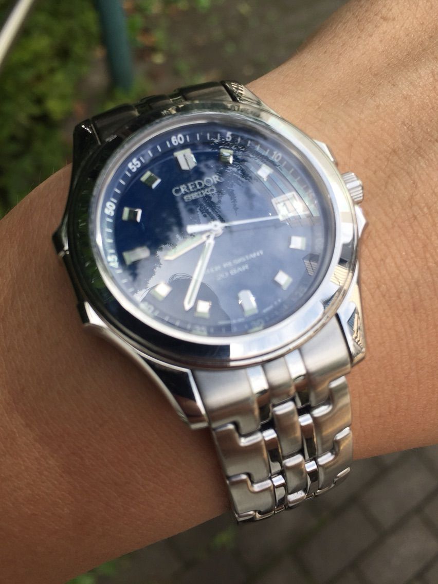 SEIKO クレドール パシフィーク 青文字盤 クォーツ 腕時計 クレドール パシフィーク 青文字盤 : haochiのこそっと腕時計ブログ