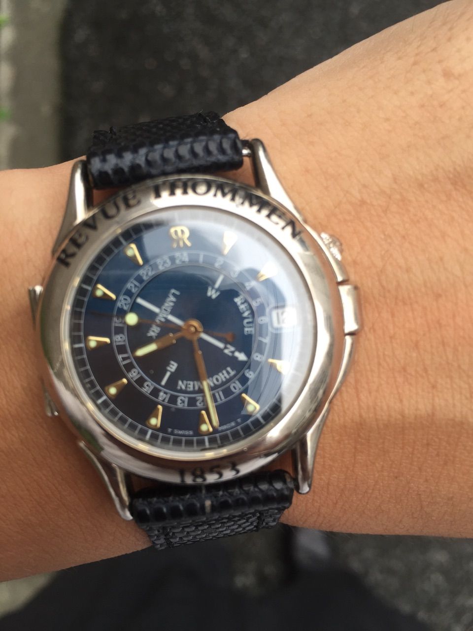 レビュートーメン REVUE THOMMEN ランドマーク クォーツ メン