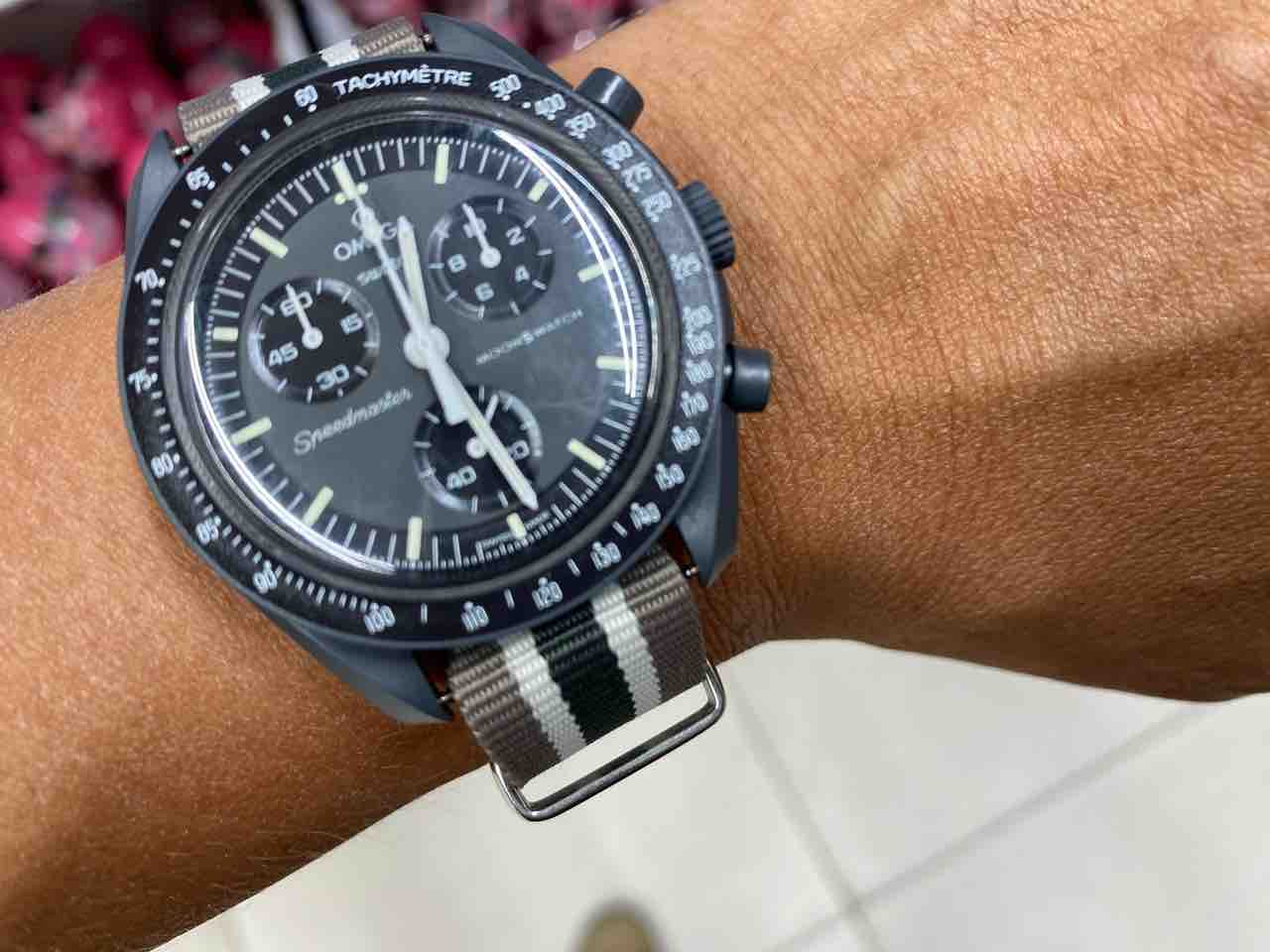 オメガスウォッチ マーキュリー NATOストラップ付き omegaswatch オメガスウォッチ マーキュリー NATOストラップ付き omegaswatch