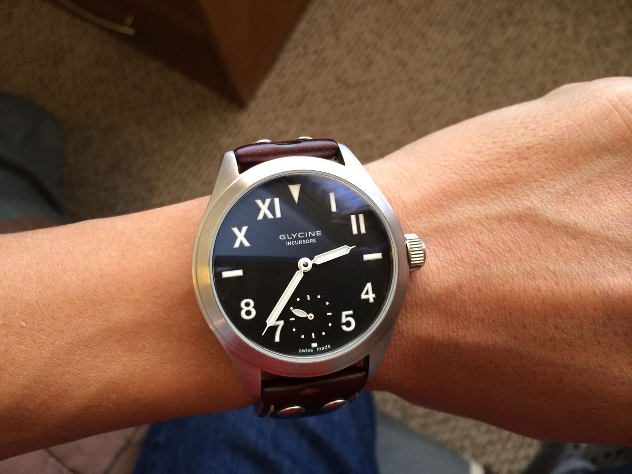 10個目 Glycine Incursore ユニークダイヤル Haochiのこそっと腕時計ブログ