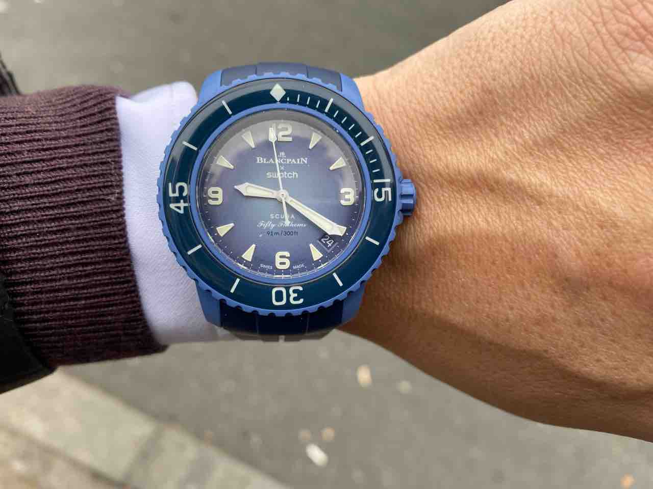 今日はブランパンxスウォッチ アトランティックオーシャン / ベルト