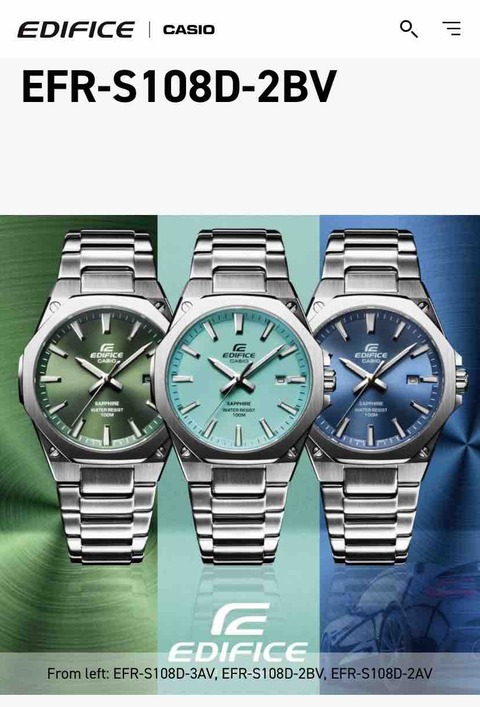 今日はスウォッチx hodinkee / ついにカシオ・エディフィスの