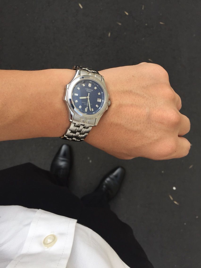 SEIKO クレドール　パシフィーク 青文字盤 クォーツ　腕時計 クレドール パシフィーク 青文字盤 : haochiのこそっと腕時計ブログ