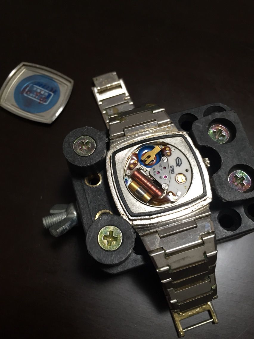 未使用品 RICOH リコー リクォーツ 1970s クォーツ腕時計 電池交換済