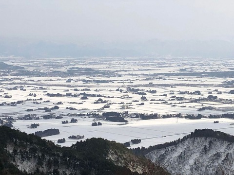 熊野山山頂から2023.1.23